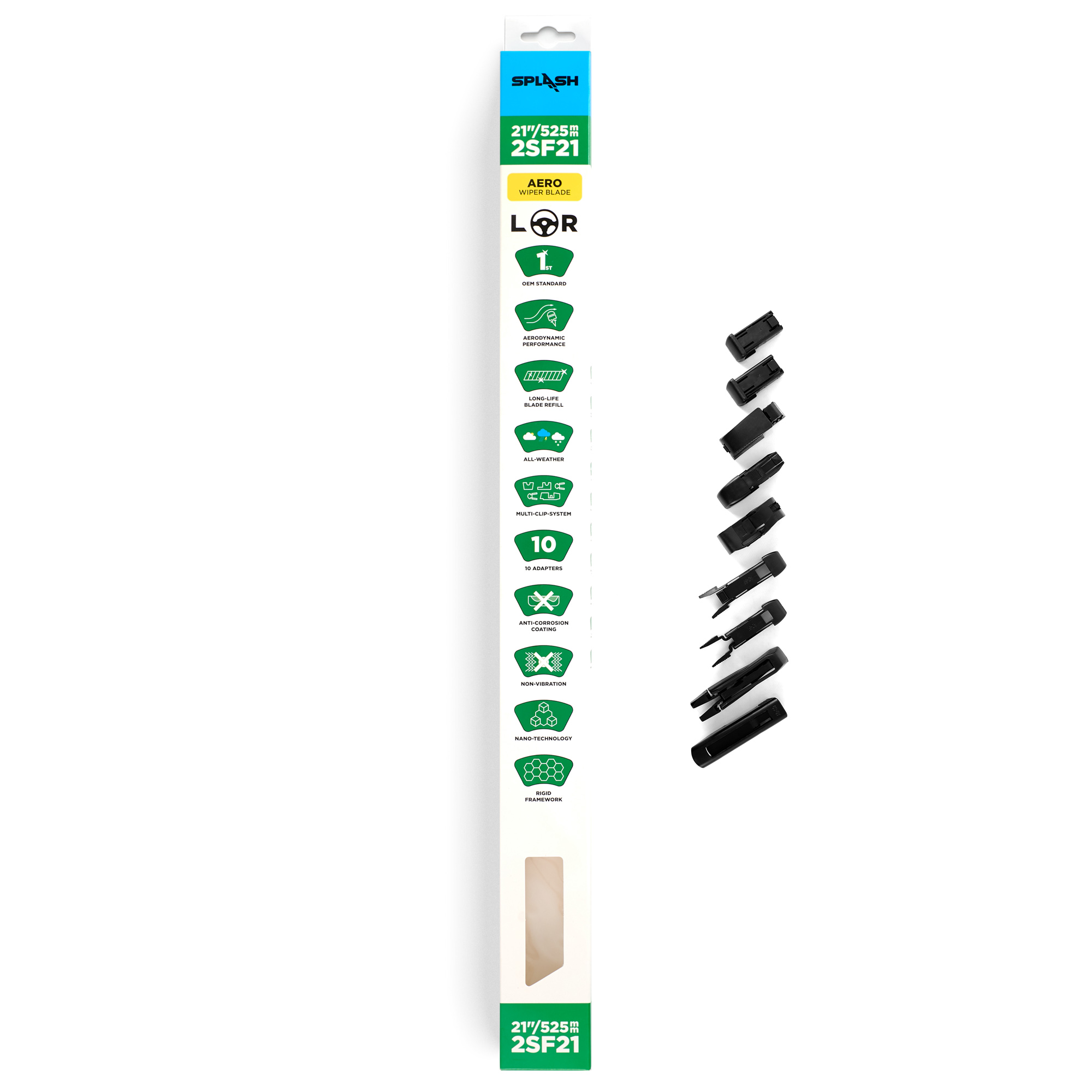 Щетка стеклоочистителя бескаркасная SPLASH 530mm (21") 2SF21