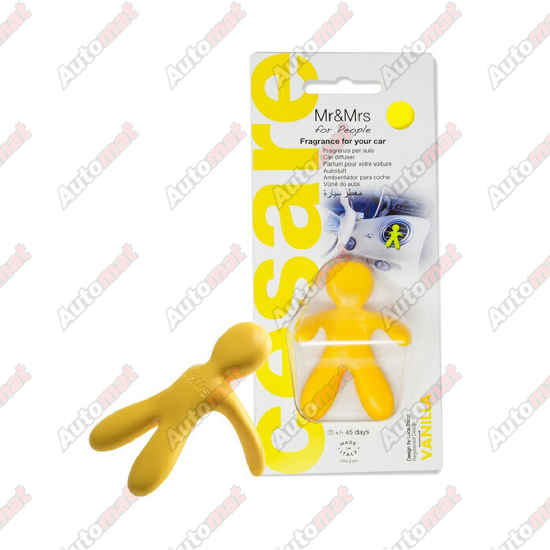 Ароматизатор для автомобиля CESARE / Желтый / Vanilla