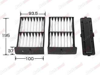 Фильтр салонный VIC AC-301E