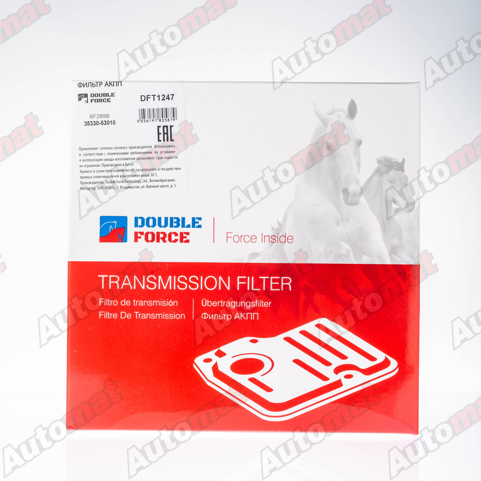 Фильтр АКПП DOUBLE FORCE DFT1247 (с прокладкой)