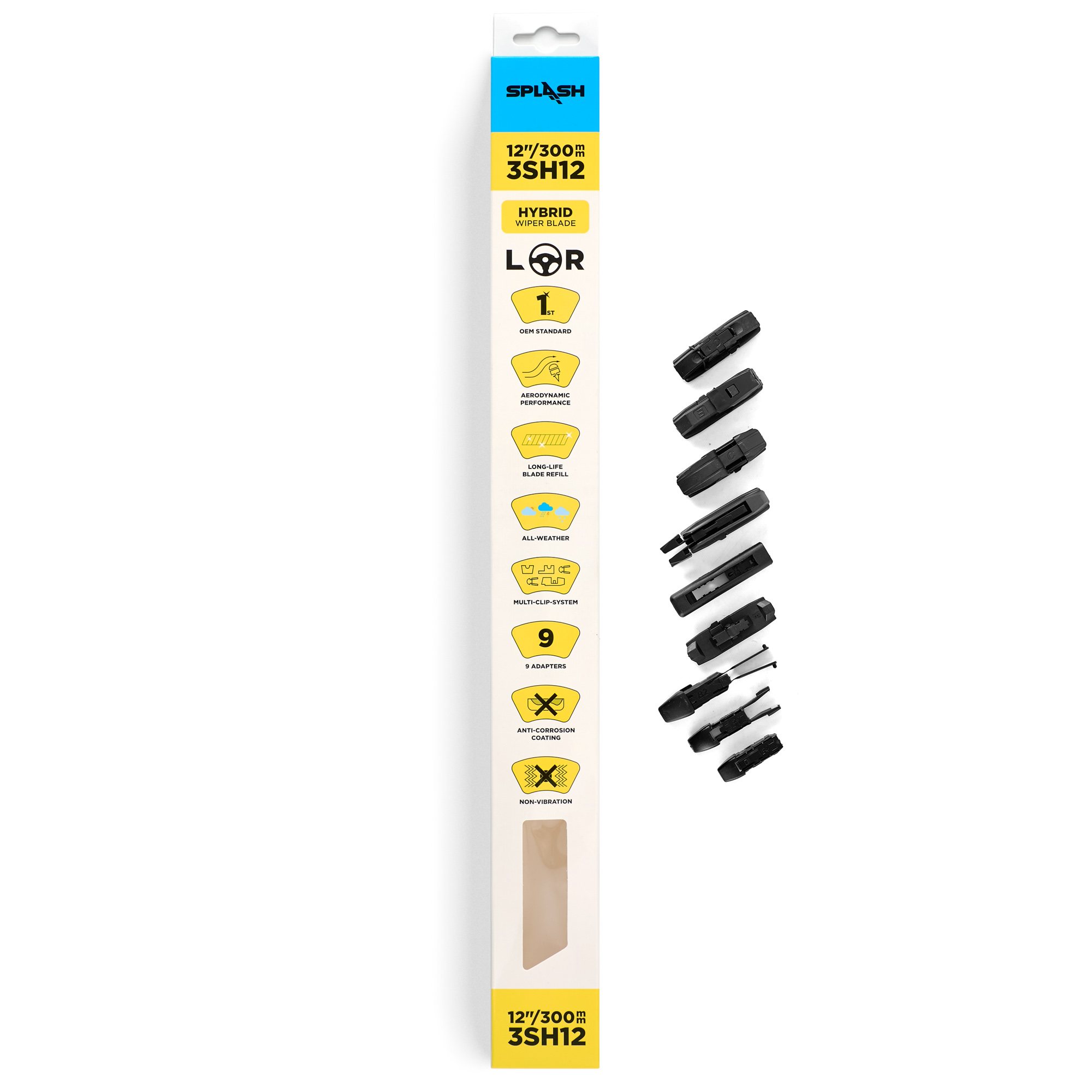 Щетка стеклоочистителя гибридная SPLASH 300mm (12") 3SH12