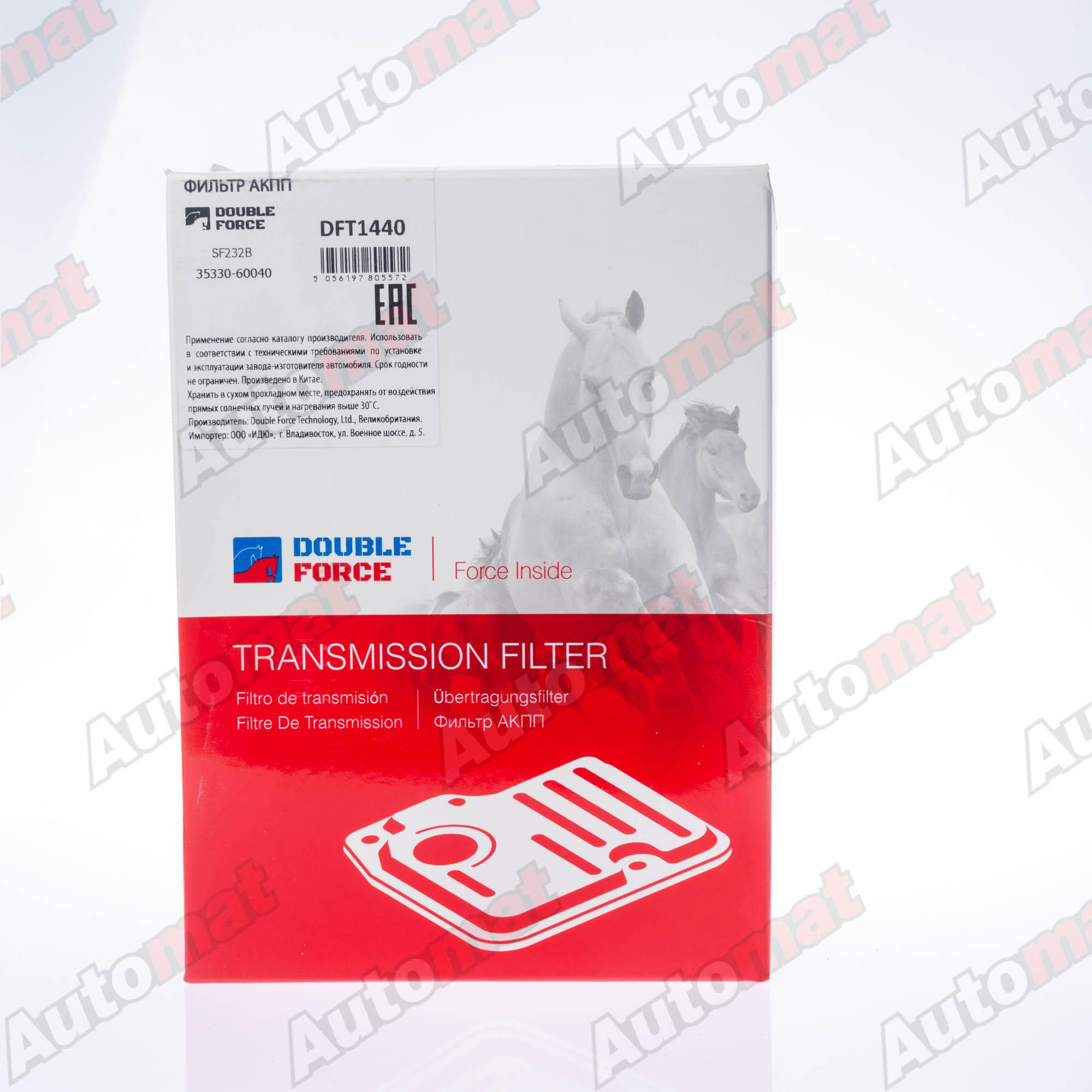 Фильтр АКПП DOUBLE FORCE DFT1440 (с прокладкой)