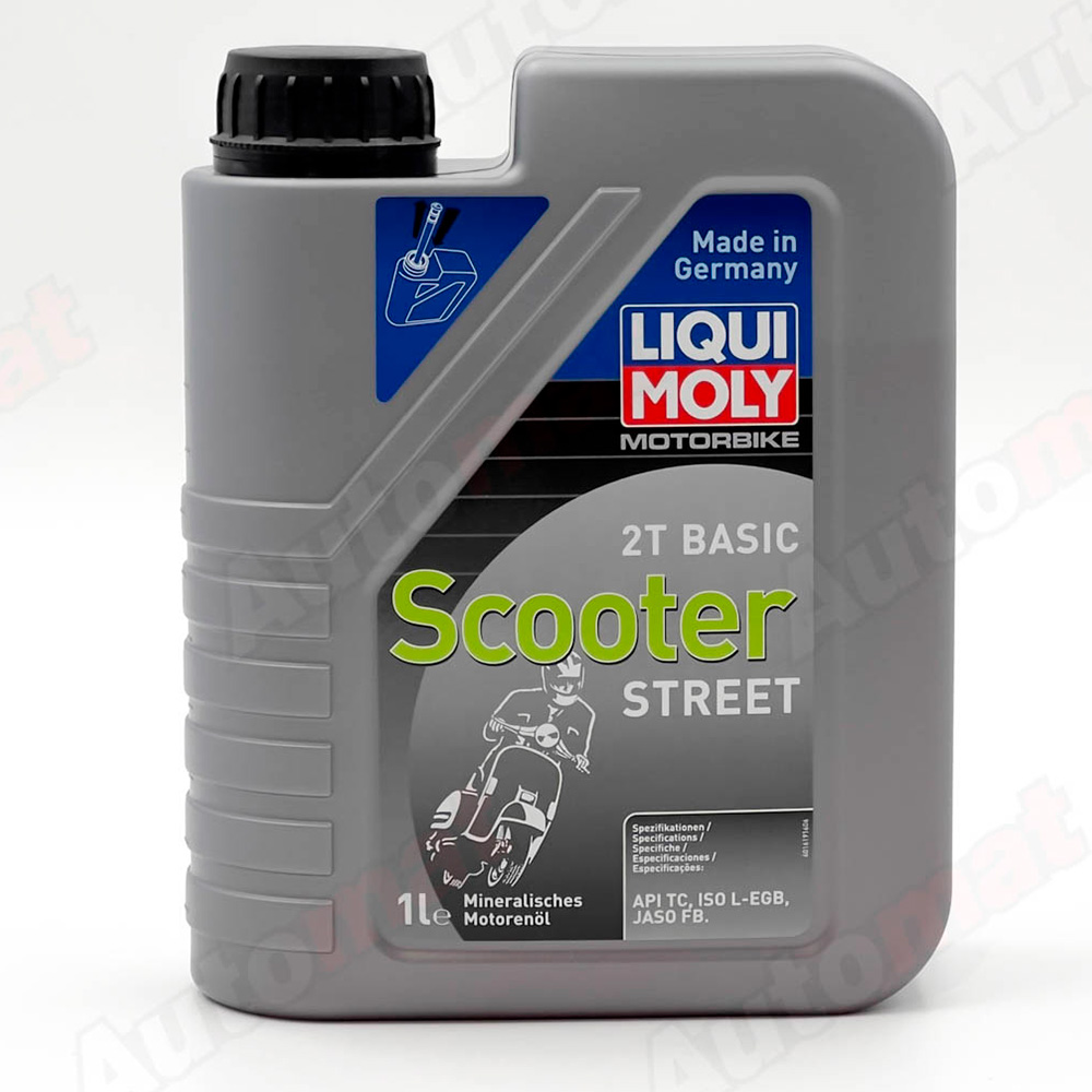 Моторное масло для скутеров LiquiMoly Motorrad Scooter 2T Basic TC минеральное, 1л 