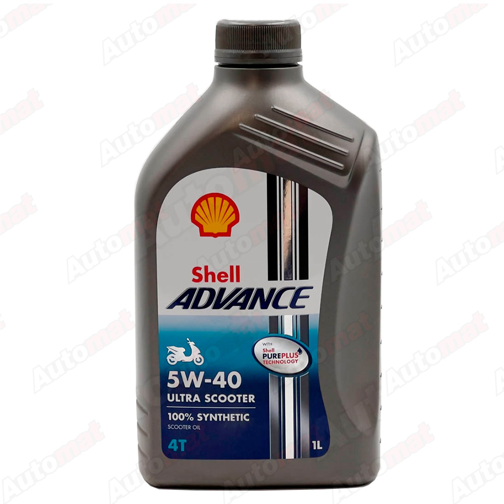 Mоторное масло Shell Advance 4T Ultra Scooter 5W-40 МТ, 1л